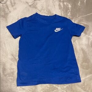 Nike Royal Blue Toddler Tee with White Logo